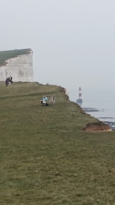 Ignoring the view at Beachy Head